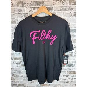 Baseball Lifestyle 101 Filthy T-Shirt Mens Large Black New Pink Graphic Tee